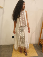 conjunto algodon blusa y falda