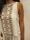 conjunto algodon blusa y falda