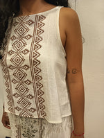 conjunto algodon blusa y falda