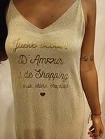 Vestido ceñido dorado