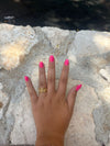 Anillo en Acero color dorado de palos