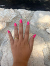 Anillo en Acero color dorado