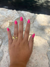 Anillo en Acero color dorado con estrellas