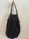 Bolso en tela forma de red en negro