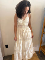 Vestido largo encaje
