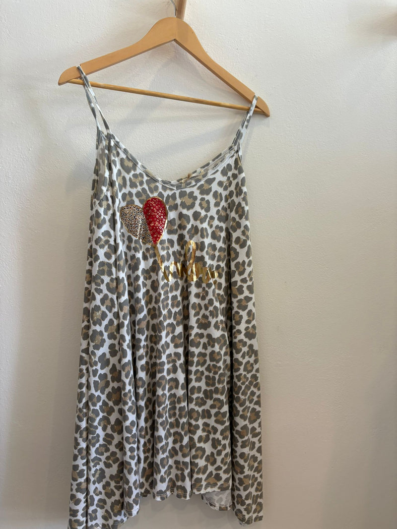 Vestido Playero Leopardo