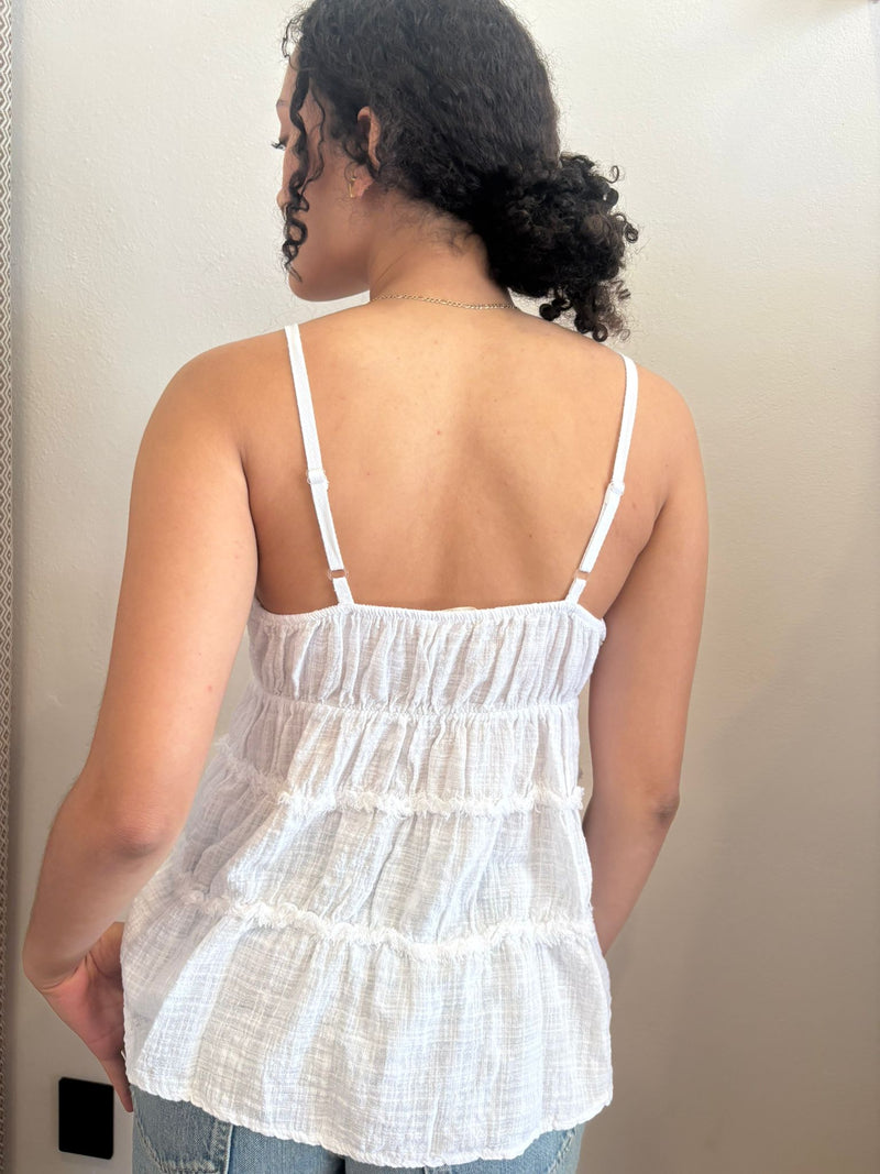Blusa tirantes Manta de algodon